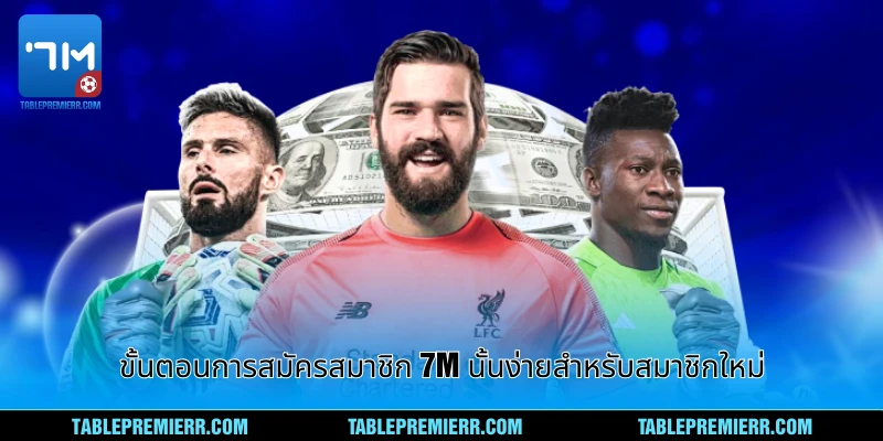 สมัครสมาชิก 7m และผลบอลสด - วิธีง่าย สมัครวันนี้ 1 ขั้นตอนการสมัครสมาชิก 7mนั้นง่ายสำหรับสมาชิกใหม่